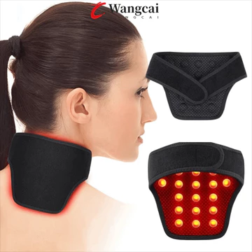 WANGMCAI Cổ tử cung tự sưởi ấm, Nẹp cổ công nghệ tự sưởi ấm 9 / 19 viên đá, Bảo vệ cổ tử cung Đai hỗ trợ cổ thoải mái thân thiện với da