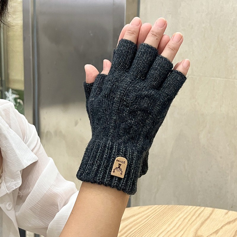 Găng tay cảm ứng chống gió mùa đông, chất liệu nylon và acrylic mềm mại, phù hợp mua sắm và du lịch