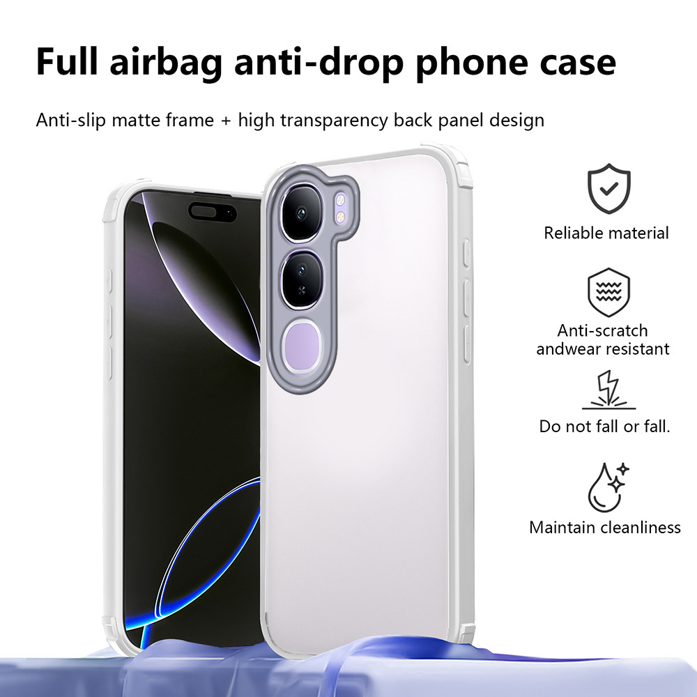 Ốp lưng Vivo Y21D Vỏ bảo vệ bốn góc Vỏ trong suốt cho ốp điện thoại Vivo Y21D