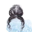 ESSENCEH Kẹp Bằng Nổ, Họa Tiết Xoăn Thủ Công Tóc Con Người Nổ, Đế Vô Hình Mỏng Len Ren Hairline Hairline Hairline Hairline Baldness