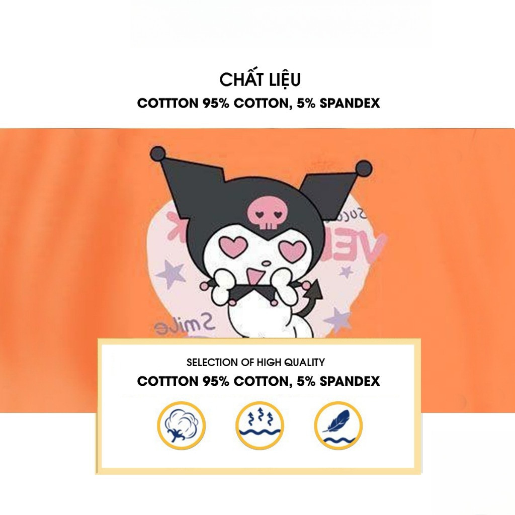 Áo thun cộc tay bé gái chất liệu cotton mềm thoáng mát thấm hút mồ hôi hình dễ thương