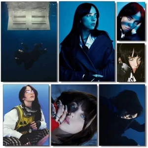 Poster Canvas Không Khung Billie Eilish Nghệ Thuật Treo Tường Hiện Đại Trang Trí Nhà Tranh Cho Phòng Khách Phòng Ngủ In Hình Unframed Với Rung C
