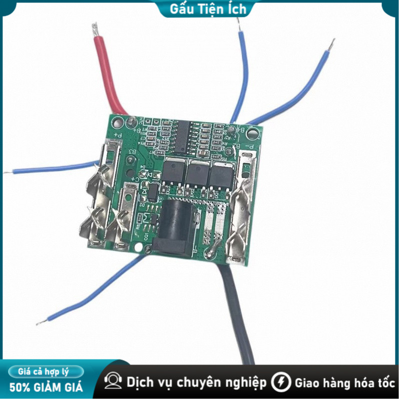 Mạch Bảo Vệ Pin  MAKITA 5S 18-21V sử dụng 3 mofet Dòng Xả Cao SẠC Xả BẢO VỆ  ĐẦY TỰ NGẮT CÂN BẰNG TỰ ĐỘNG