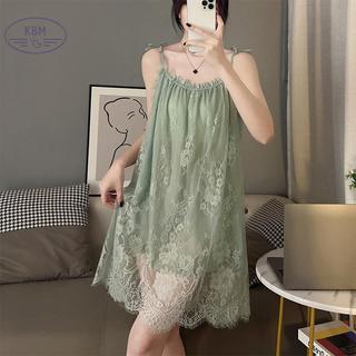 KBM Váy Ngủ Gợi Cảm Ren Cho Phụ Nữ Mang Thai Size Lớn FSSG