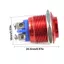 Công tắc nút nhấn FANIELLAPOWELL, Công tắc tạm thời 16mm tự cài đặt lại, Công tắc điện kim loại đầu tròn chuyên nghiệp Phụ kiện ô tô