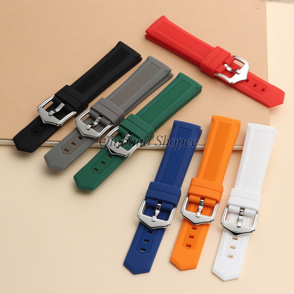 Dây đeo đồng hồ cao su thể thao chống nước 12-28mm Dây đeo đồng hồ co giãn căng cao Thay thế đa năng cho Seiko Diver 18mm 20mm 22mm 24mm Vòng tay cho nam nữ
