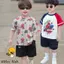 Bộ Cộc Tay Bé Trai Spider-Man – Áo Cotton Mềm Mại, Form Đẹp, Mặc Mát Mẻ Đi Học Đi Chơi