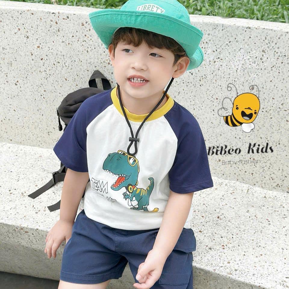 Bộ quần áo CỘC TAY TEAM COOLK KID  cho bé trai , Quần  áo chất COTTON mềm thoải mái cho bé