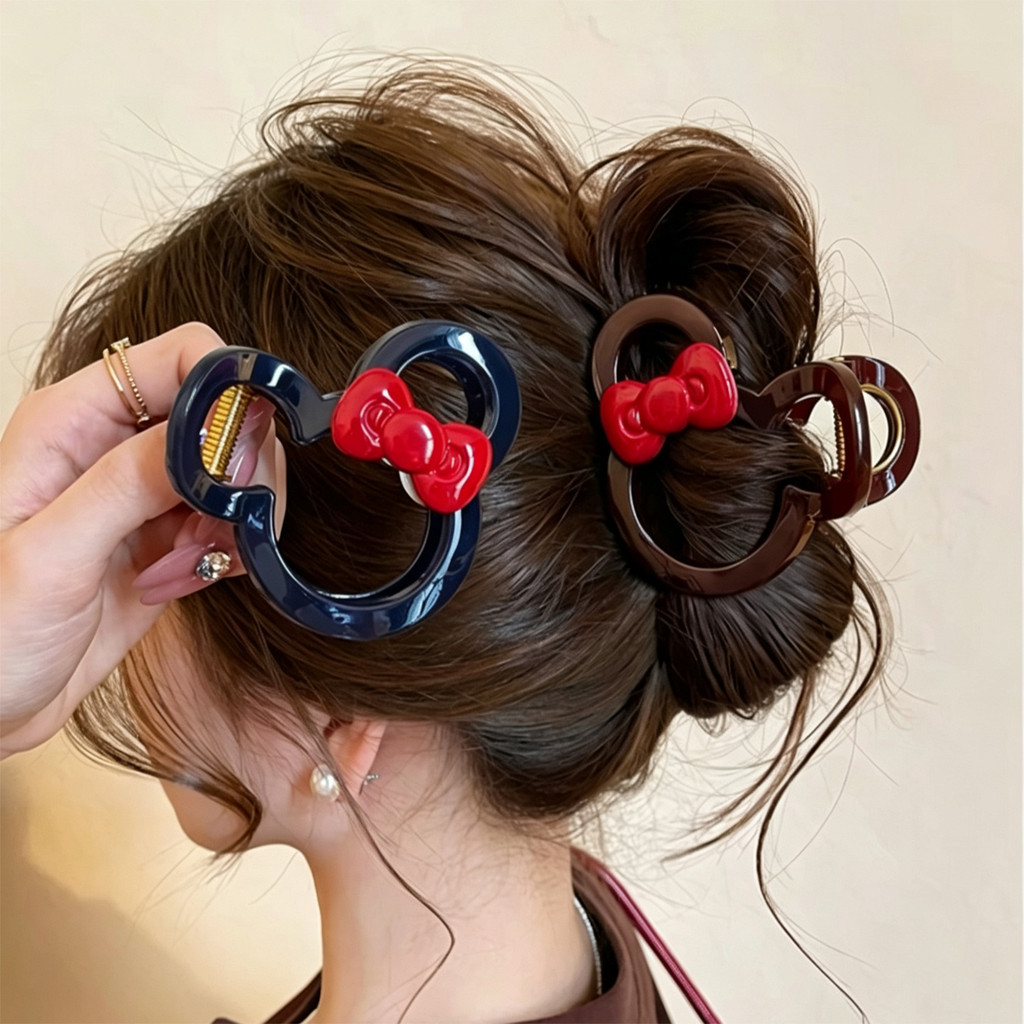 Kẹp Tóc Chuột Minnie Dễ Thương Kẹp Tóc Nữ Cá Mập