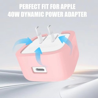 Sạc Điện Mềm Bảo Vệ Cho Apple Sạc 40W Silicon Chống Bụi Cho Apple 40W Đầu Sạc USB-C Vỏ Bảo Vệ Chống Rơi