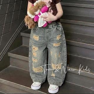 Q16-[tomnaukids] Quần Jean Suông cho bé gái size từ 9-36Kg