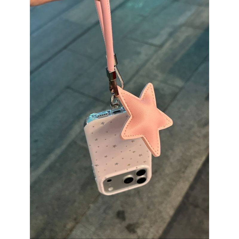 Kem Hồng Ngôi Sao Thích Hợp Cho iPhone17promax / 16 Vỏ Điện Thoại Apple 15Plus / 14 / 13 / 12xr