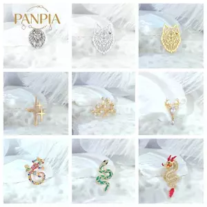 PNPIA- Sói Đầu Thổ Cẩm Cho Nam Nữ Thép Không Gỉ Động Vật Pin Punk Độc Đáo Ve Áo Phù Hợp Với Phụ Kiện Ý Tưởng Quà Tặng Thiết Kế Thời Trang