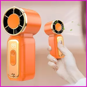 Quạt Di Động Cầm Tay Tiếng Ồn Thấp USB Sạc Gió Mạnh Nhỏ Di Động Quạt Cổ Cho Gia Đình Du Lịch Trường Học Văn Phòng lyuvn