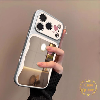 cho IPhone 15 12 13 16 17 14 11 Pro Max X XS Max XR Air 14 Plus Vỏ gương trái tim thời trang đơn giản