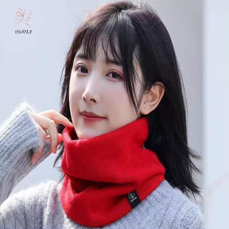 HNKMP Khăn Dệt Kim Ấm Áp Thiên Tính Sang Trọng Chống Gió Mùa Đông Ne Gaiter Thời Tiết Lạnh Thể Thao Ngoài Trời Trượt Tuyết Chạy Bộ Nam Nữ Khăn Ống.