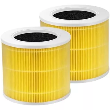 Bộ lọc mini lõi 2 gói H13 Bộ lọc HEPA thực sự cho LEVOIT Core Core Bộ lọc thay thế máy không khí mini-P HEPA 3 trong 1, Than hoạt tính hiệu quả cao, Thay thế lõi mini
