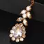 Kudosation Thời Trang Ấn Độ Cô Dâu Đầu Trước Dây Xích Mũ Phụ Kiện Cưới Lá Thanh Lịch Zircon Dây Xích Tóc Trang Sức Cho Nữ Đẹp