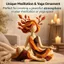 WANYEDI Nữ Thần Điêu Khắc, Bức Tượng Yoga Thiền Nhựa Trừu Tượng, Trang Trí Nhà Cửa Sự Hòa Hợp Bên Trong Yên Tĩnh Tăng Trưởng Zen Tượng Nữ