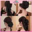 MYPANDA Shine Kim Cương Giả Ren Vải Nơ Kẹp Tóc Cá Mập Kẹp Tóc Móng Vuốt Cho Nữ Thời Trang Tính Khí Phụ Kiện Tóc.