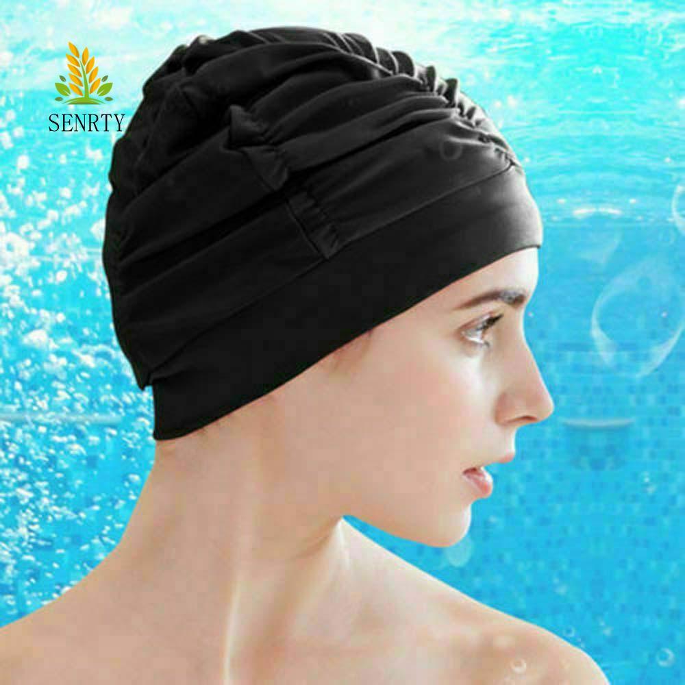 Mũ bơi SENRTY Lớn Unisex Turban Free Size Vải thun Mũ lặn