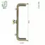 1 Chiếc Vuông Bóng Bạc Cơ Bản Ví Kim Loại Khung Kiss Clasp Lo DIY Túi Phụ Kiện