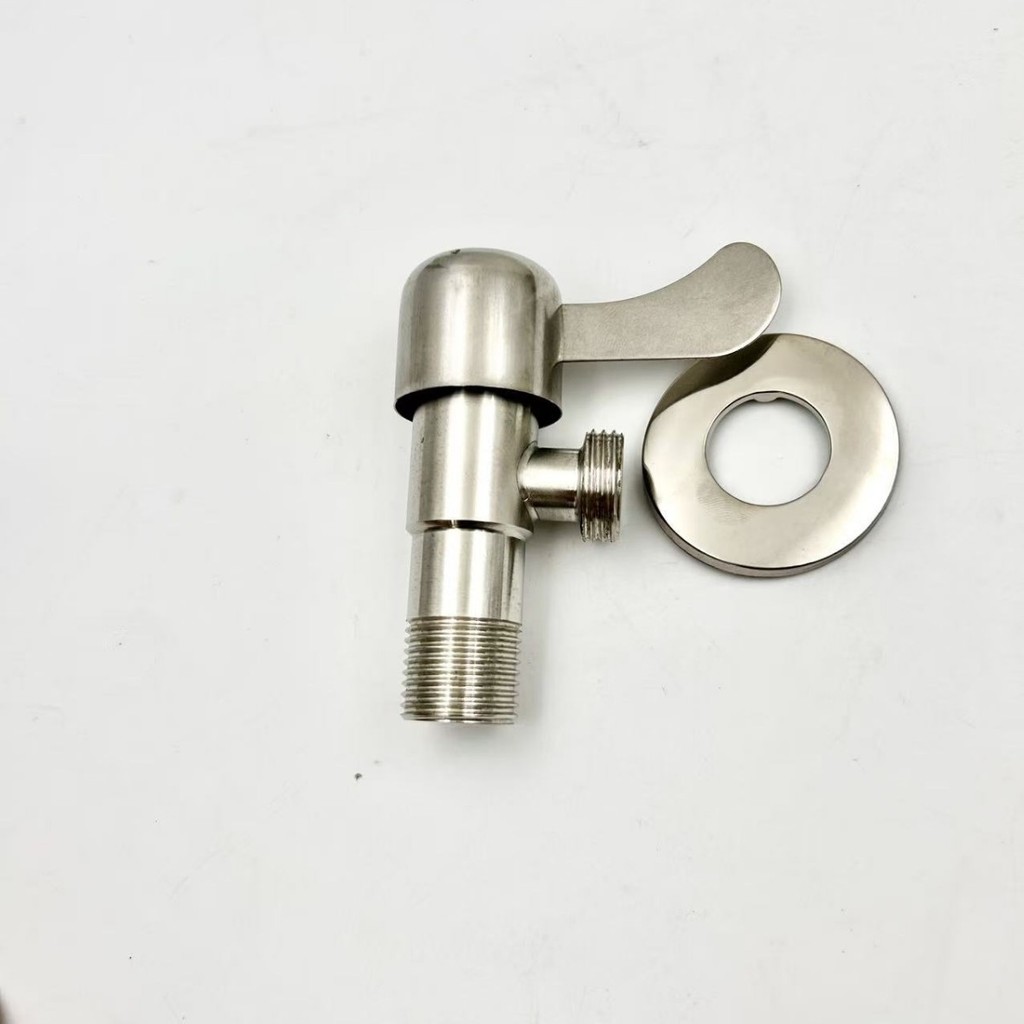 Van tam giác bằng thép không gỉ DN15 Van chặn nước hình bát giác Máy nước nóng nóng lạnh 4 điểm Van góc chịu áp suất cao26051810