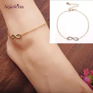 AqToCna Gợi Cảm Nữ Vàng Dây Xích Mắt Cá Chân Vòng Tay Chân Trần Sandal Đi Biển Chân Trang Sức AqToCna