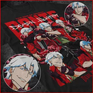 YB1 Devil May Cry Dante Shooting DMC Premium Unisex Áo thun ngắn tay anime BY1