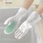 JCSYFAC Găng Tay Làm Việc Nhà Nhựa Chống Thấm Nước 2 Đôi Có Thể Tái Sử Dụng Cho Nhà Bếp Phòng Tắm Vệ Sinh Giặt Giặt ks Mới
