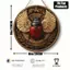 HELLOYOUNG Vintage Gỗ Tròn Treo Tường Nghệ Thuật Trang Trí Cho Phòng Khách Mộc Mạc Treo Biển Hiệu 8 Inch