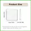 Nam châm tự làm cho tủ lạnh trong suốt 2x2 Inch 20 miếng Nam châm tủ lạnh vuông Acrylic từ tính cho nhà bếp tại nhà Trường học saixit2vn