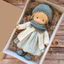 < Pluscloth > Búp bê dệt kim mềm thủ công 12 Waldorf – Đồ chơi nhồi bông sang trọng dễ thương dành cho bé gái Quà tặng sinh nhật móc cổ điển Dễ dàng mang theo Hoàn hảo cho trẻ em và người sưu tập Búp bê sang trọng mềm mại