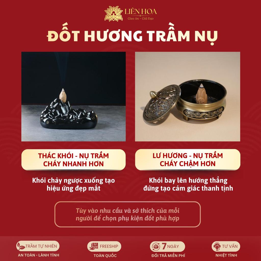 3 Hộp Nụ Trầm Hương Liên Hoa 72 Nụ [MUA 3 TẶNG 3]| Trầm Nụ Xông Nhà, Khử Mùi, Tẩy Uế | Trầm Tự Nhiên