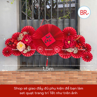 Set nguyên liệu trang trí mẹt Tết Bách Lộc-Phụ kiện decor Tết 2026,mẹt tết treo tường cầu may mắn,tài lộc ANGIHOME