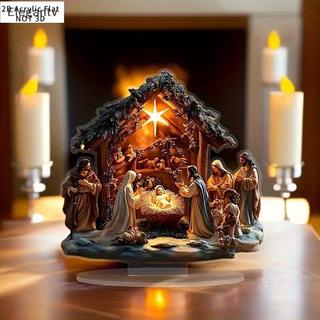 EGN Giáng Sinh Mới Để Bàn Trang Trí Nhà Và Văn Phòng Acrylic Trang Trí Đồ Trang Trí Đồ Trang Trí Giáng Sinh N