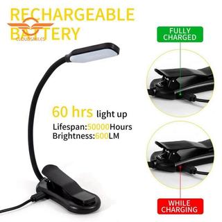 Đèn đọc sách LED linh hoạt 3 cấp độ, sạc lại, kẹp dễ dàng, mini 7, dùng cho đọc ban đêm