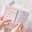 Sách dán móng tay YUUKII, Nhãn dán nhật ký dập nổi hoạt hình, Nhãn dán cốc tự dính Mini mềm dễ thương cho trẻ em