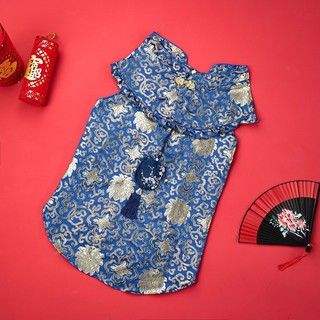 ✅ dam tét cho chó ✅ Pet độc quyền Trong Kho Lễ hội Áo Choàng Năm mới ăn mặc Mùa thu và mùa đông ♒Chó Lớn Đặc Biệt Năm Mới Quần Áo Tang Áo Mỏng Sườn Xám Váy Bên Động Vật Chăn Nuôi Golden Retriever Labrador❈