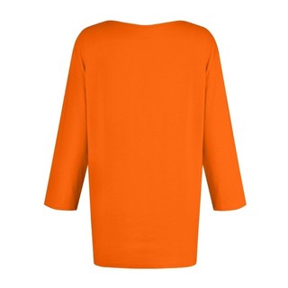 Áo thun nữ cổ chữ V 3/4 tay màu trơn cơ bản, dễ dàng phối đồ