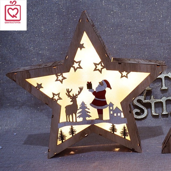 Quà noel Hộp đèn giáng sinh hình ngôi sao - quà tặng trang trí giáng sinh