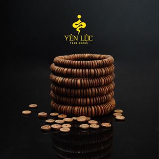 Vòng Trầm Hương Hạt Nút Tốc Kiến Tự Nhiên - Mùi Thơm Ngọt Ngào - Trầm Hương Yên Lộc