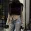 NICOLOO Áo tăng cổ cao, Áo Vest lông giả cổ cao lông tơ, Áo khoác ngoài hợp thời trang dày lớp mảnh Eco Mink Fur Thời trang hàng đầu Trang phục nữ