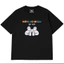 （24H SHIP）Áo thun phong cách đường phố - Tay ngắn dáng rộng - In đơn giản - 100% Cotton - Mềm, Cotton - D440