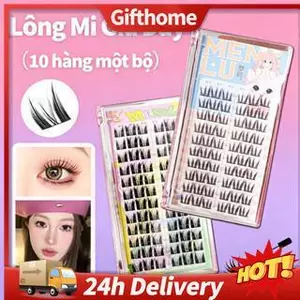 🚚【giao Hàng 24h】10 Hàng / 1 Bộ Lông Mi Giả Mèo Dễ Thương Paw Cụm Falsies Trang Trí
