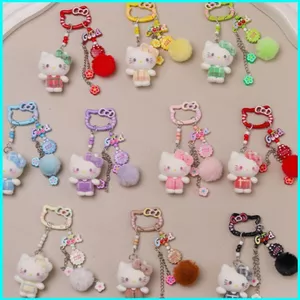 HK1 Sanrio HELLO KITTY Móc Khóa Túi Mặt Dây Chuyền Điện Thoại Di Động Dây Xích Hoạt Hình Phụ Kiện Anime Ngoại Vi KH1