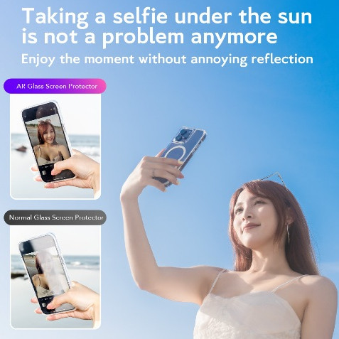[Chính Hãng] Kính Cường Lực Chống Chói Hoda 3D Anti-Reflection Full Màn IP 18/16/17 Pro Max - Khung Tự Lấy Bụi Dust-Free