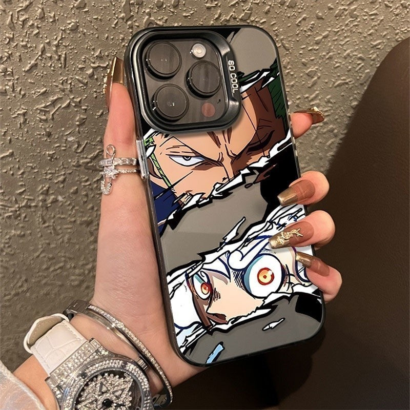 Ốp Lưng iPhone Zoro Anime IMD Cứng Nhám, Siêu Chống Sốc, Bảo Vệ Camera Cấp iPhone 17/16/15/14/13/12/11/X/XS
