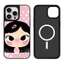 Ốp Điện Thoại Gương Từ Tính Cô Gái Ngọt Ngào Cho iPhone 16 15 14 Plus 13 12 11 17 Pro Max 17Air Ốp Bảo Vệ Chống Sốc
