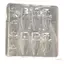 Exhila Crosses Shape Clear Nail Stencil Kết cấu silicon Hoàn hảo cho móng tay Acrylic